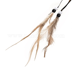 Web / filet tissé en ABS de style indien avec des décorations de pendentifs en plumes&nbsp;AJEW-B016-04B