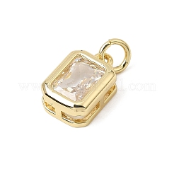 Pendentifs avec zircon cubiques à micro-pavés en laiton&nbsp;CU-CBA7D5E-02B-G