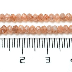 Natürliche Pfirsichmondstein Perlen Stränge&nbsp;G-A097-C02-01