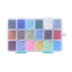 18 Farben Glas Saatperlen&nbsp;SEED-JP0007-03