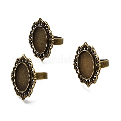 Geben Sie Ihre Kreationen eine einzigartige Designer-Look mit diesen modernen und charmanten Eisen hängender Cabochon Fassungen&nbsp;LS-PALLOY-Q300-09AB-NR