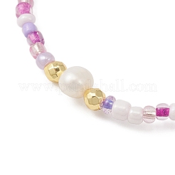 3 Stück 3-farbiges Stretch-Armband-Set aus Naturperlen und Saatperlen&nbsp;BJEW-JB09437