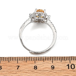 Polsini aperti in ottone con micro pavé di zirconi&nbsp;RJEW-D351-01P