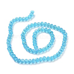 Chapelets de perles en verre électroplaqué&nbsp;LS-EGLA-A034-T8mm-L03