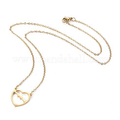 Colliers pendentifs en acier inoxydable 304&nbsp;NJEW-I237-10G