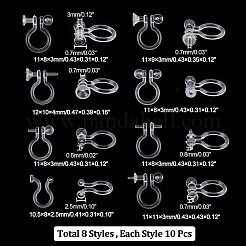 80 paio di orecchini a clip in resina con 8 stili&nbsp;FIND-AR0002-49
