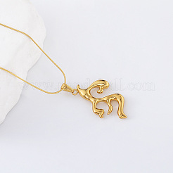 3 collier pendentif géométrique en acier inoxydable en forme de corail pour femme&nbsp;IZ5862