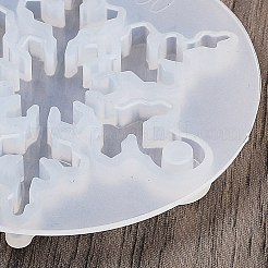 Weihnachtsschneeflocken-DIY-Silikonanhängerformen&nbsp;DIY-A054-01D
