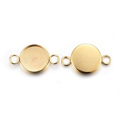 201 Edelstahl-Cabochon-Anschlussfassungen&nbsp;STAS-F191-15G-C