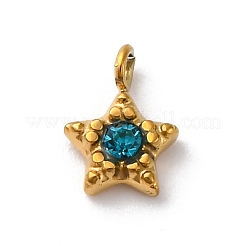 Ciondoli in strass in acciaio inossidabile 304&nbsp;STAS-I331-26G