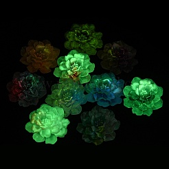 Cabochon decoden luminosi in resina epossidica trasparente&nbsp;CRES-M032-04B
