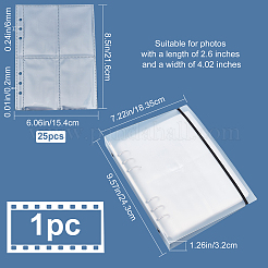 1 quaderno portadocumenti in plastica PP&nbsp;DIY-GF0005-79
