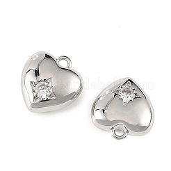Shegrace Valentinstag Messing-Anhänger mit Mikropavé und klaren Zirkonia&nbsp;XGRQ4N365-737P