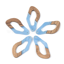 Pendentifs en bois de résine et de noyer&nbsp;RESI-S389-009A