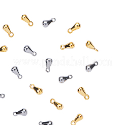 20 pz 2 colori ciondoli in acciaio inossidabile 304&nbsp;STAS-CJ0001-149
