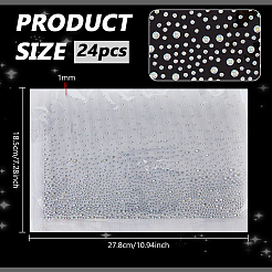 24 Stück Glas-Hotfix-Strass.&nbsp;DIY-FG0010-11