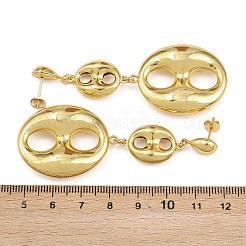 Boucles d'oreilles pendantes en acier inoxydable 304&nbsp;EJEW-P325-04E-G