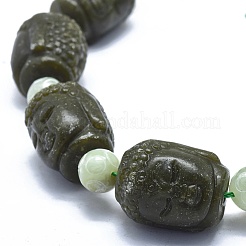 Natur Xiuyan Jade Perlen Stränge&nbsp;G-O179-D01