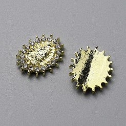 Legierungsglas Strass Cabochons&nbsp;MRMJ-WH0086-27LG