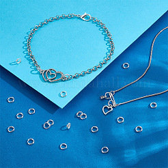 25 Stück: 925 Spaltringe aus Sterlingsilber&nbsp;STER-PH0004-82