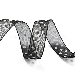 Rubans en nylon imprimés à pois de 100 mètre&nbsp;OCOR-G014-01G