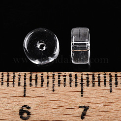 Abalorios de vidrio imitación de jade&nbsp;GLAA-N007-6x3mm-B03