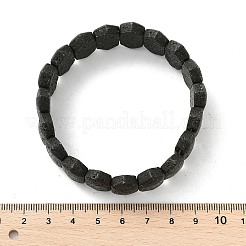 Rhombus mattierte Stretch-Armbänder aus natürlichem Lavastein für Frauen und Männer&nbsp;BJEW-C097-03A
