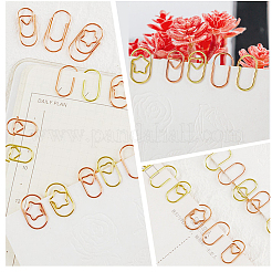 120 trombones ovales en fer de 6 styles&nbsp;AJEW-SP0003-02