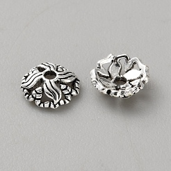 Tappi per perline in argento sterling retrò 925&nbsp;STER-WH0007-17C-AS