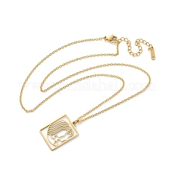 Collier en acier inoxydable 304&nbsp;NJEW-D330-01G-03