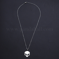 Colliers pendentifs en acier inoxydable 201 anti-ternissement&nbsp;NJEW-S105-JN681-45-1