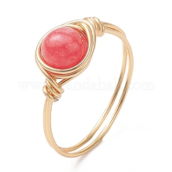 Bagues en quartz naturel&nbsp;RJEW-JR00968-01