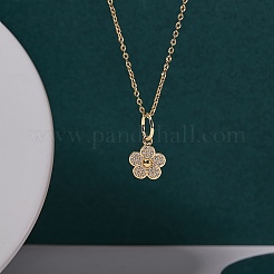 5 pz ottone micro pavé di ciondoli con zirconi trasparenti&nbsp;ZIRC-SZ0001-99