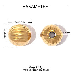 Perline in acciaio inossidabile 304&nbsp;SA-OY003-10G