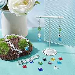 Handgefertigte bösen Auge Bunte Malerei Perle&nbsp;LAMP-PH0002-05