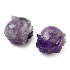 Figurines sculptées en améthyste naturelle&nbsp;DJEW-L023-C04