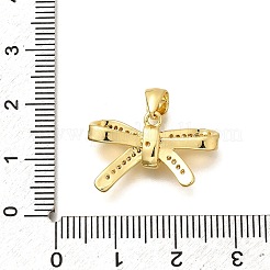 Porte micro ouvrent pendentifs zircone cubique en laiton de placage&nbsp;KK-L226-053G-01