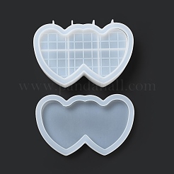 Doppelherz-DIY-Silikon-Aufbewahrungsformen&nbsp;LS-DIY-G079-22