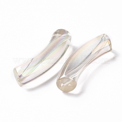 Placcatura uv perline acriliche iridescenti arcobaleno trasparenti&nbsp;OACR-A016-01M