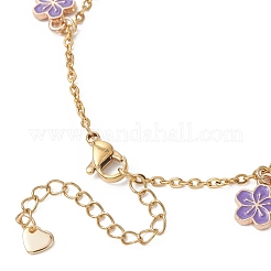 Braccialetti di fascino della lega dello smalto&nbsp;BJEW-JB13169-03
