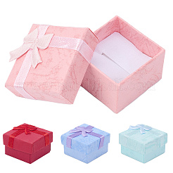 24 Stück 4 Farben Valentinstagsgeschenke Pakete Ringboxen aus Karton&nbsp;CBOX-SP0001-02