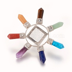 Chakra naturelles et synthétiques bijoux en pierre mélangée décorations&nbsp;DJEW-WH0005-01