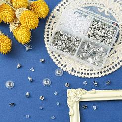 430 pièce de 5 styles d'poussoirs d'oreilles en fer et en plastique&nbsp;IFIN-YW0003-03P