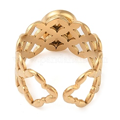 Anillos ovalados de malaquita natural&nbsp;RJEW-Z057-13G-02
