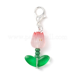 40 Stück tulpenförmiger Acryl-Anhänger&nbsp;HJEW-JM04689-01