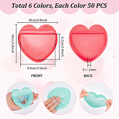 300 Stück wiederverschließbare PVC-Geschenktüten in 6 Farben mit Yin-Yang-Motiv&nbsp;ABAG-PH0001-65A