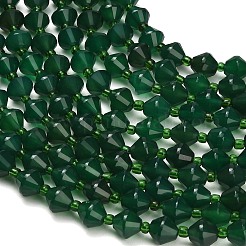 Stränge aus natürlichen grünen Chalcedonperlen&nbsp;GG-NH0004-C01
