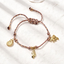 Ocean Serie 304 Edelstahl Charm Armbänder&nbsp;BJEW-K237-25A-G