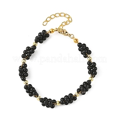 Bracelets en perles de raisin en pierre naturelle mélangée pour femmes&nbsp;BJEW-JB14249