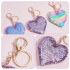 15 porte-clés en alliage 15 couleurs&nbsp;KEYC-GO0001-21